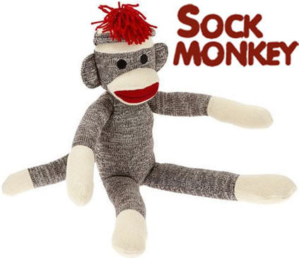 schylling 20 red heel sock monkey plush doll for sale online