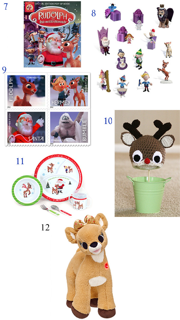 Rudolph the red nosed reindeer, Holiday Gift Guide, Rudolph gift ideas