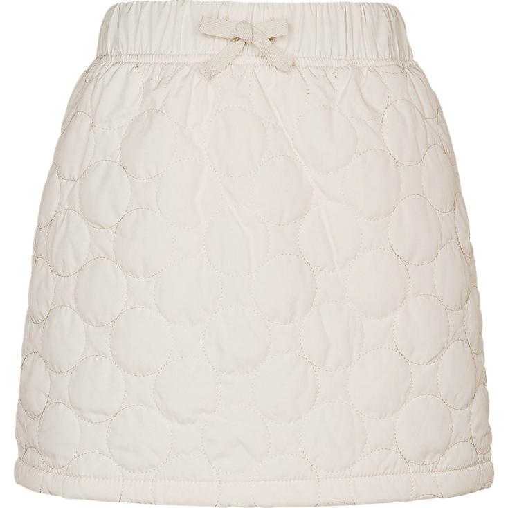 A white preppy quilted skirt on the outside with a uber warm fleece lining for my daughter