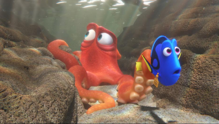 Creating Hank the octopus, finding dory easter eggs