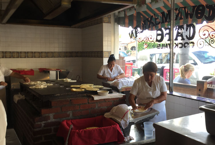 Fresh hand made tortillas, Old Town Mexican Cafe