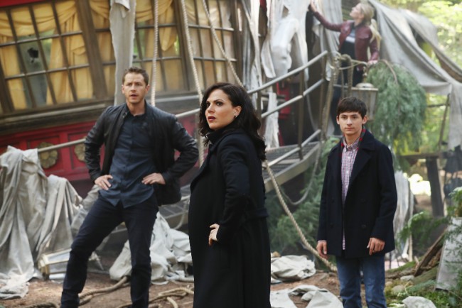 ONCE UPON A TIME - "The Savior" - As "Once Upon a Time" returns to ABC for its sixth season, SUNDAY, SEPTEMBER 25 (8:00-9:00 p.m. EDT), on the ABC Television Network, so does its classic villain-the Evil Queen. (ABC/Jack Rowand) JOSH DALLAS, LANA PARRILLA, JARED S. GILMORE