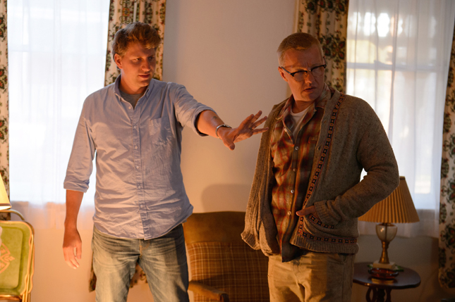 Director Jeff Nichols (left) and actor Joel Edgerton (right) on the set of LOVING, a Focus Features release. Credit : Ben Rothstein / Focus Features