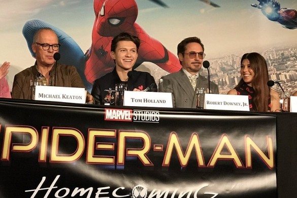 Spider-man homecoming, tom holland spider-man, michael keaton super-man, super-man homecoming press conference