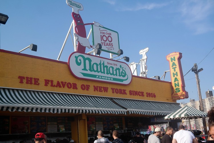 Nathans Famous, Best hot dogs, Coney Island Nathans