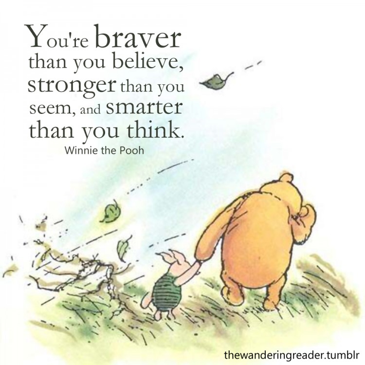 you're braver than you think pooh