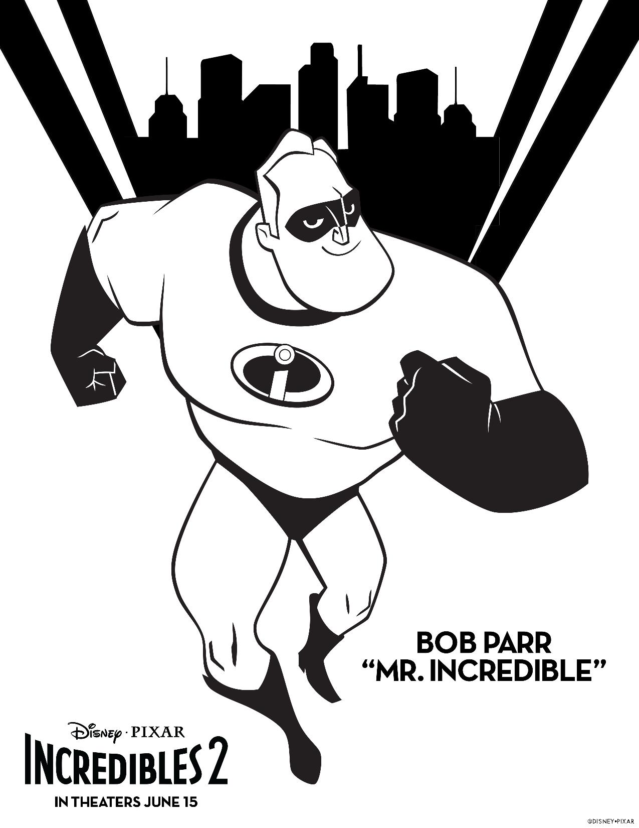 mr incredible coloring sheet-page-001