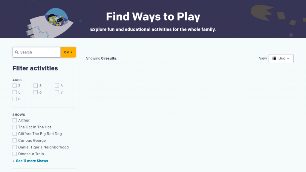free learning resources from PBS KIDS
