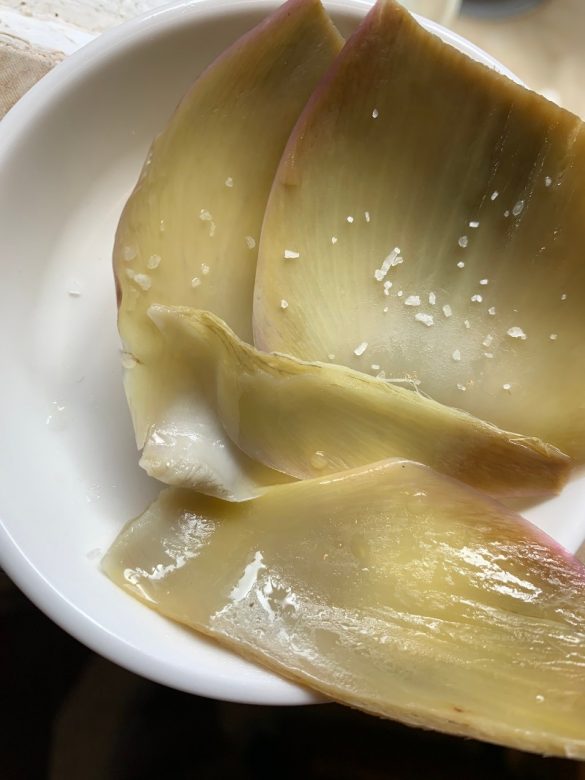 Easy Steamed Whole Purple Artichokes That's It LA