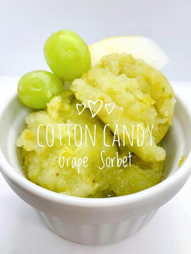 cotton candy grape sorbet