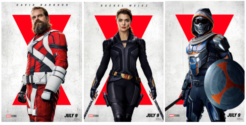 black widow character posters