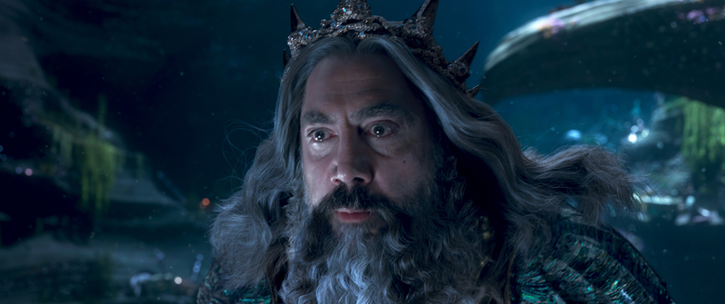 Javier Bardem as King Triton in Disney's live-action THE LITTLE MERMAID.
