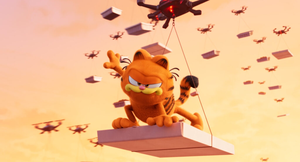 Garfield - voice by Chris Pratt
